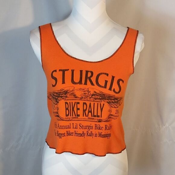 Sturges Mississippi Bike Rally Women's Cropped Tank Top - Picture 1 of 7